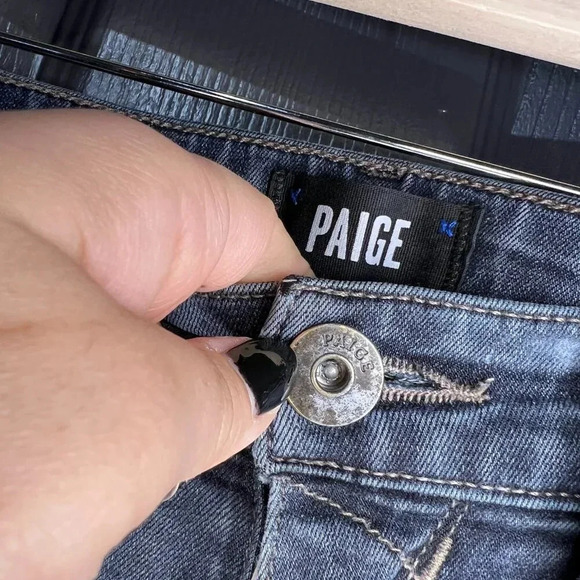 PAIGE Federal Jeans Acid Wash Dark Blue Men's Slim Straight Size 31 - Picture 9 of 13